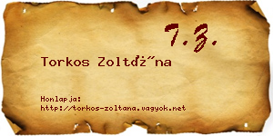 Torkos Zoltána névjegykártya
